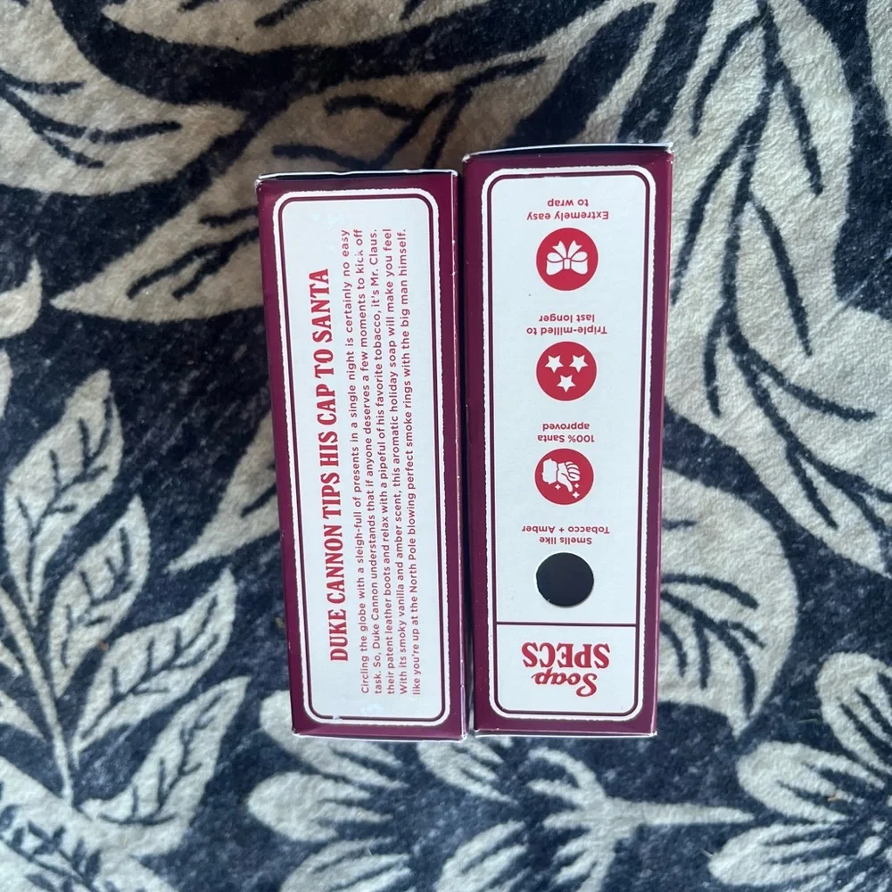 2pk Duke Cannon Santa's Pipe Smoke Big Ass Brick Of Soap‎ 10oz